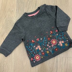 Floral Embroidered Sweatshirt